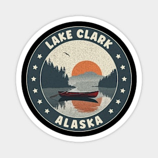 Lake Clark Alaska Sunset Magnet