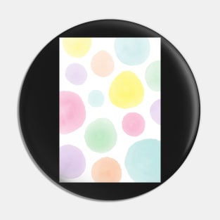 Colorful Pastel Polka dot watercolor pattern Pin