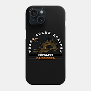 Total Solar Eclipse- Totality 04 08 2024 Phone Case