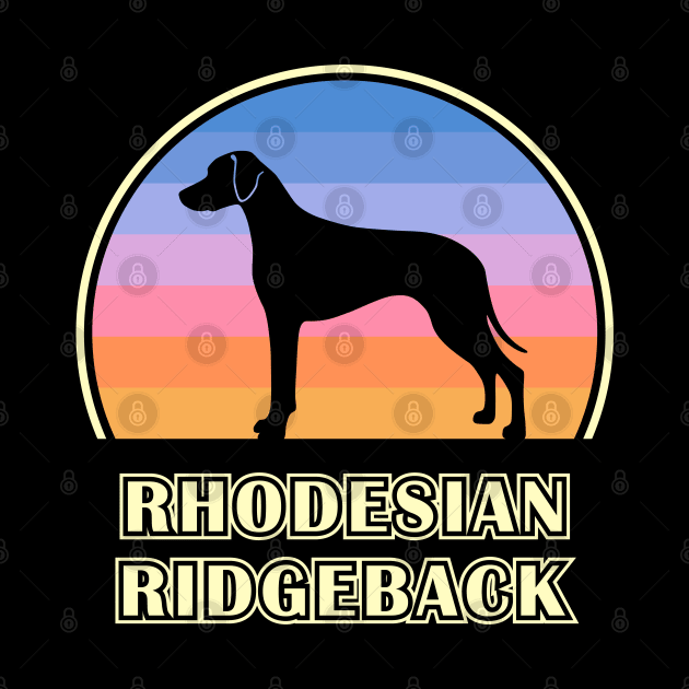 Rhodesian Ridgeback Vintage Sunset Dog by millersye