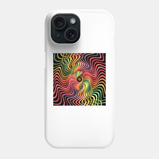 Trippy Helix Mandala Phone Case by lyle58