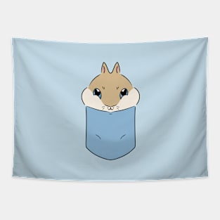 Cute Rabbit in the Pocket Tapestry