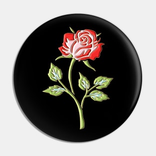 Colored Rose Pin