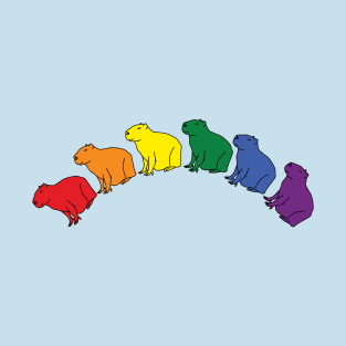 Pride Capybara Rainbow T-Shirt