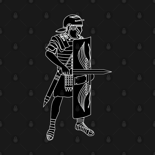 Black Imperial Roman Legionnaire (Small) by PabloDeChenez