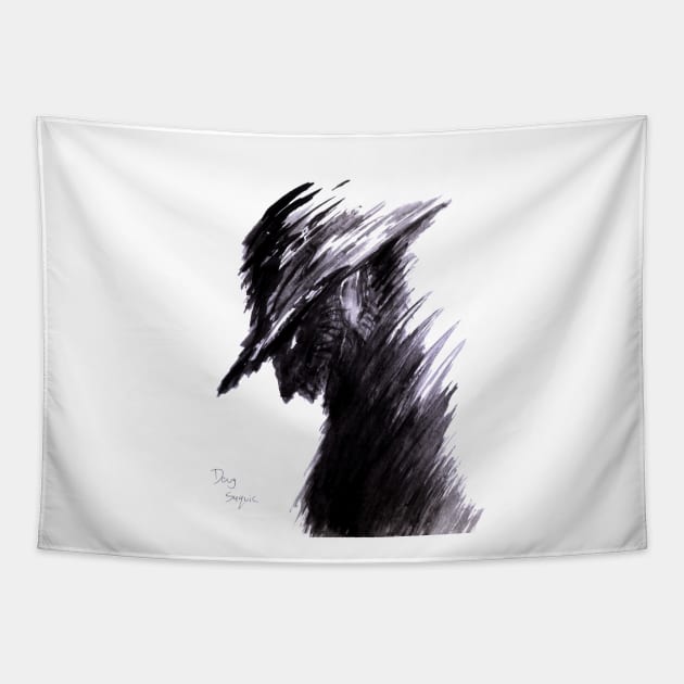 Nightmare Rorschach Tapestry by DougSQ