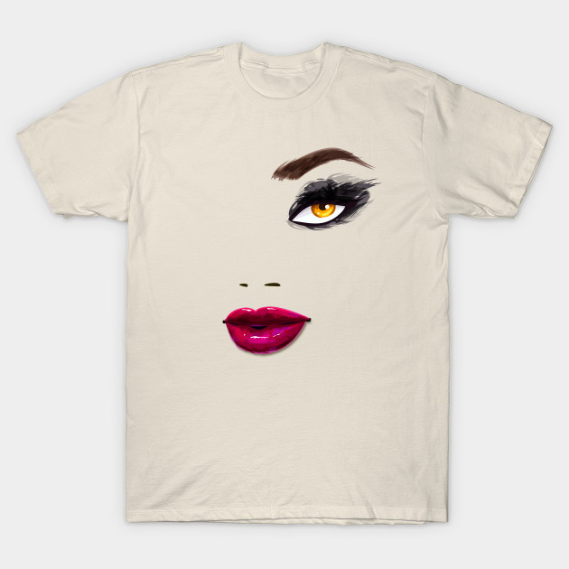lip print t shirt