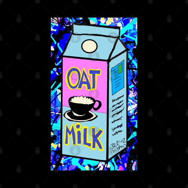 Blue Oat Milk Pop Art 23 by LowEndGraphics