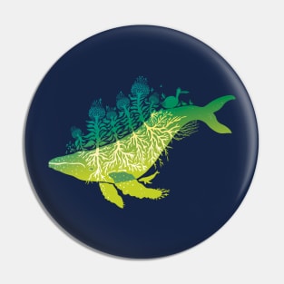 Garden Whale Pin