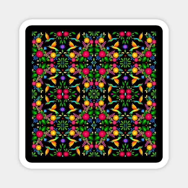 Colourful Mexican pattern Magnet by SoozieWray