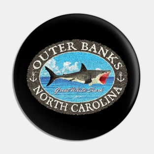 Outer Banks, North Carolina, Great White Shark Pin