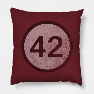 42 (faded) Pillow