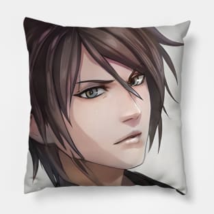 Grey Hair Anime Boy Pillow