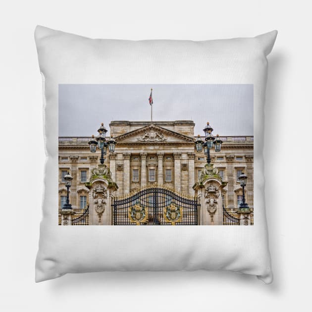 Buckingham Palace, London, England, UK Pillow by millroadgirl