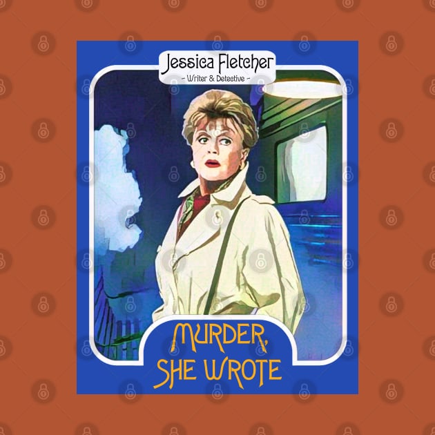 Jessica Fletcher Trading Card ))(( Murder She Wrote Fan Art by darklordpug