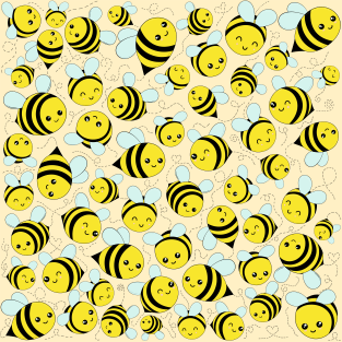 Chibi Bees Pattern T-Shirt