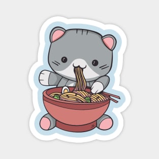 Kawaii Ramen Cat Magnet