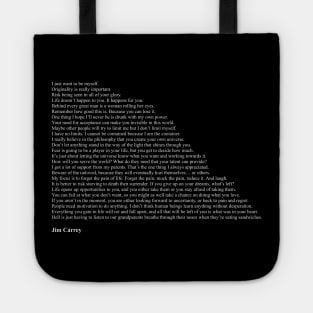 Jim Carrey Quotes Tote