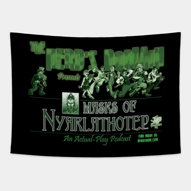 ND Presents Masks of Nyarlathotep Tapestry by The Nerd's Domain