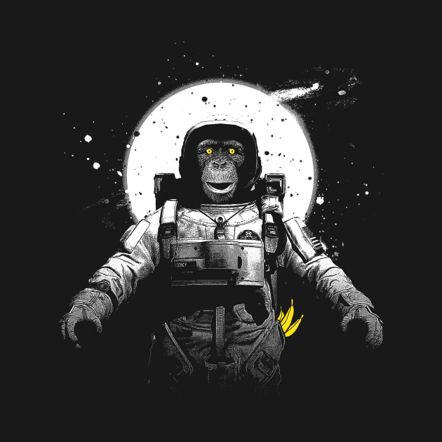 Astronaut Monkey by CyberpunkTees