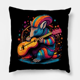 Armadillo Playing Violin Pillow