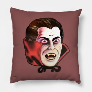 Vintage Vampire Halloween Pillow