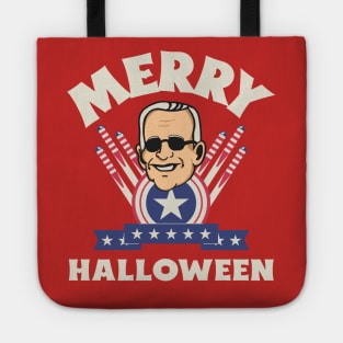 Merry Halloween - Joe Biden Funny Confused Happy 4th of July Tote