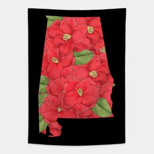 Alabama in Flowers Tapestry