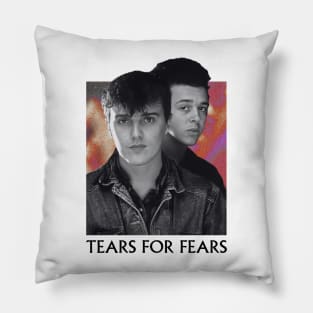 Vintage 80s Tears For Fears Pillow