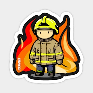 Urban Firefighter - Large Design Magnet