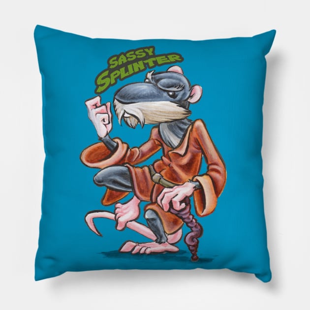 Sassy Splinter Pillow by majanation