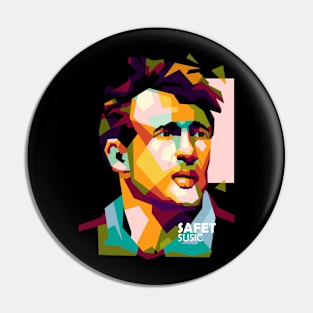 Safet Susic WPAP POP ART Pin