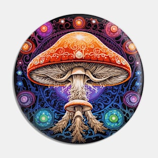 Chakra Infused Mushroom Meditation Pin