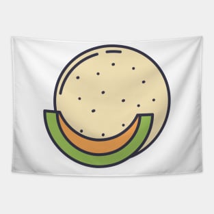 Cantaloupe Slice Tapestry