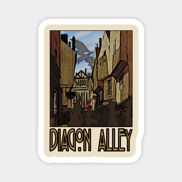 Diagon Alley Magnet by RocketPopInc