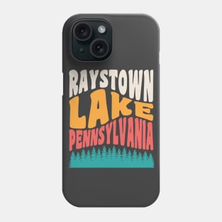 Raystown Lake Pennsylvania Camping Retro Sunset Typography Phone Case