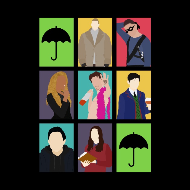 The Umbrella Academy Colors by byebyesally