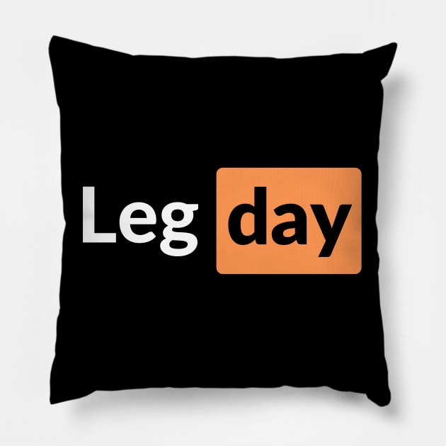 Leg Day Pillow by AniTeeCreation