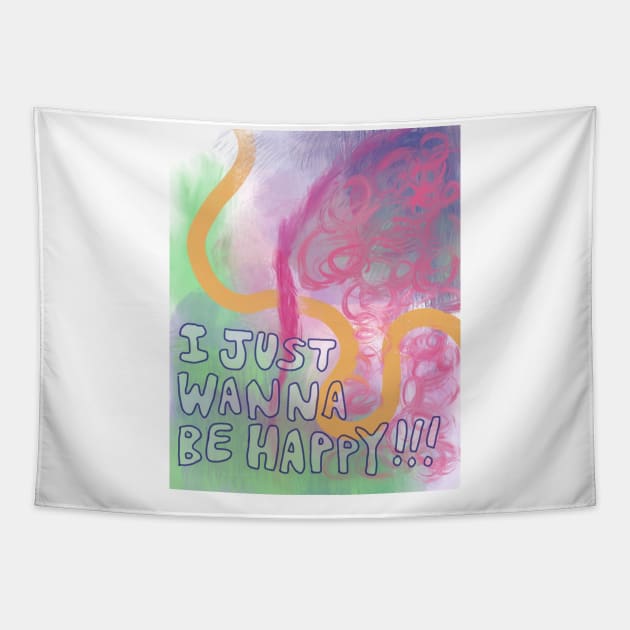 i just wanna be happy! Tapestry by perfumebathing