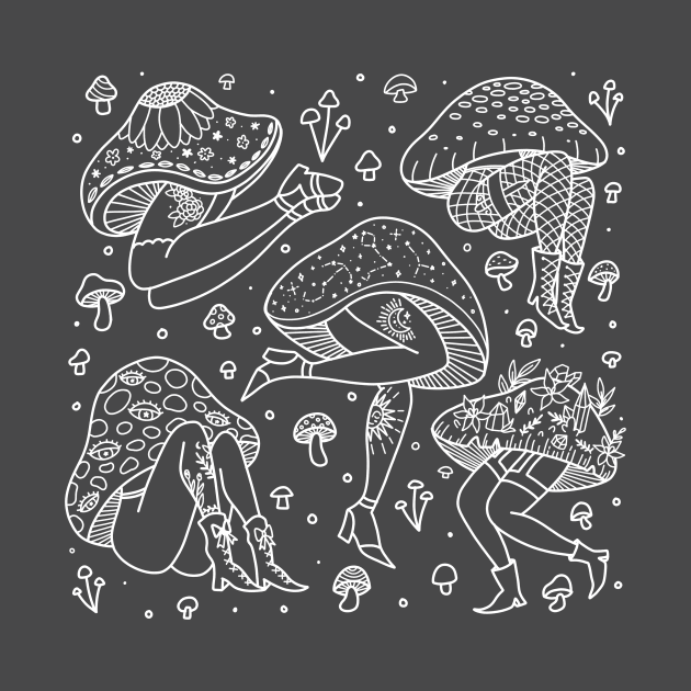 Mushroom Ladies by ninocflores