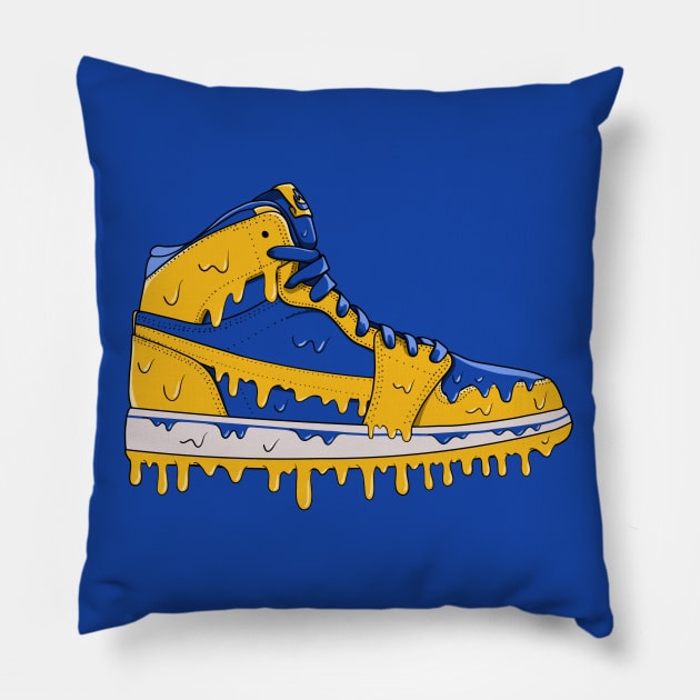 Melting Sneakers Pillow by HSDESIGNS