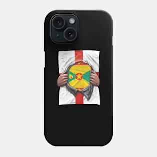 Grenada Flag English Flag Ripped - Gift for Grenadan From Grenada Phone Case