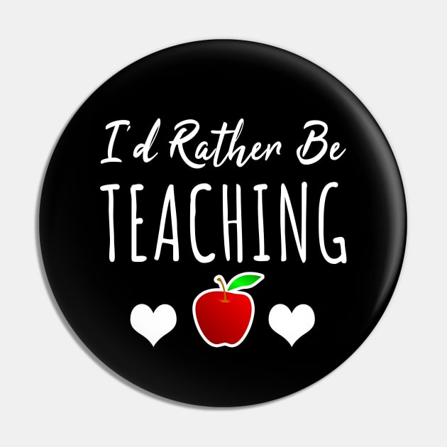 I'd rather be teaching Pin by LunaMay