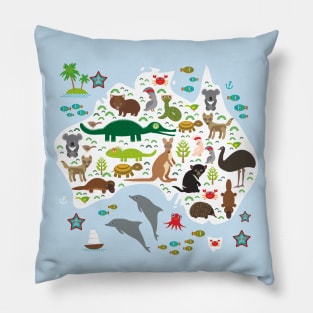 Map of Australia Pillow