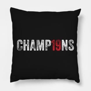 Champ19ns – celebrating Liverpool FC's 19th league title Pillow