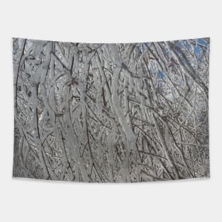 Icy Branches Tapestry