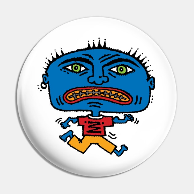 Blue Man Pin by steveskelton