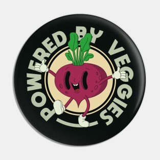 Powered By Veggies Pin