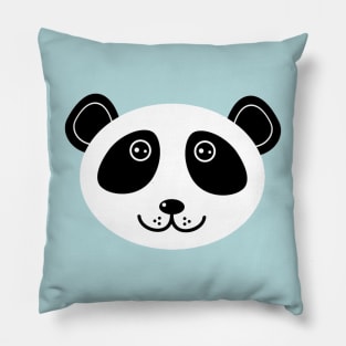 Panda funny cute animal face (3) Pillow