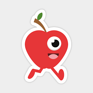 Running apple Magnet